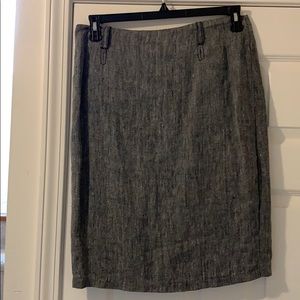 Black and White Pencil Skirt